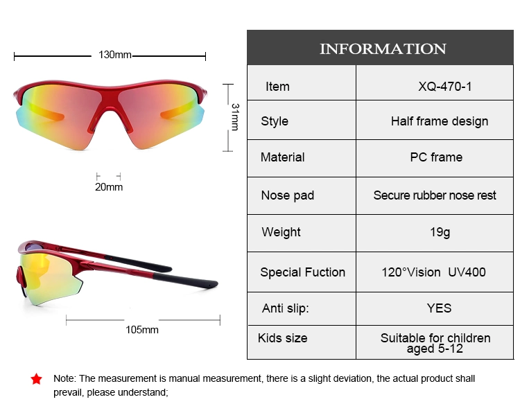 One Pieces Kids Sports Sunglasses