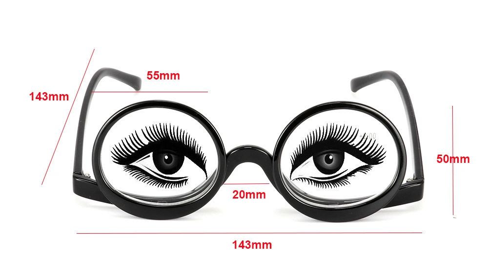 Europe Market Plastic Make up Reading Glasses for Women