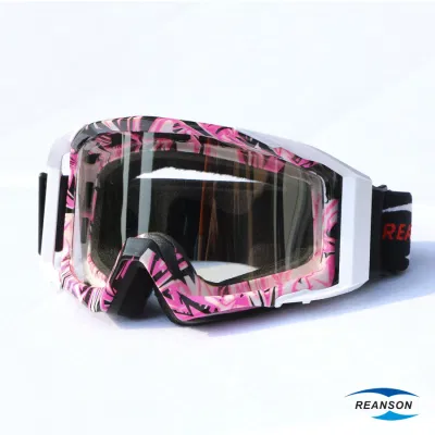 Reanson Espejo Recubrimiento Tear off PC Lente Motocross Motocicleta Gafas