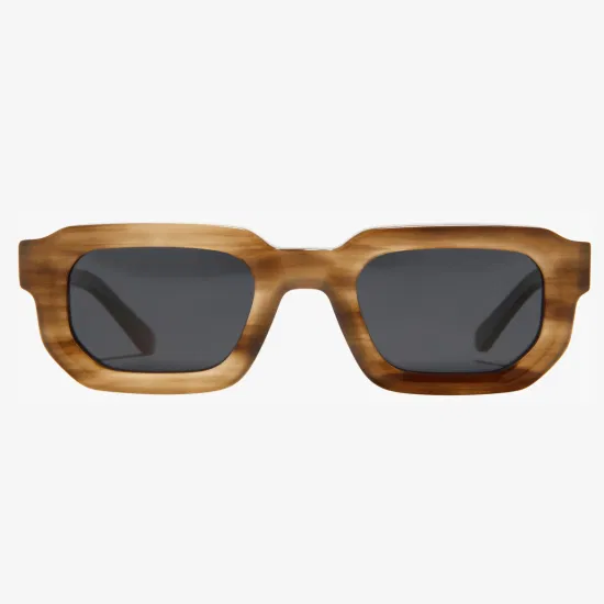 El marco cristalino competitivo UV400 de moda de las lentes polarizadas del nuevo estilo le gusta las gafas de sol de madera del acetato