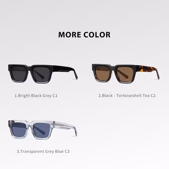 Las nuevas mujeres de las señoras de la moda ajustan las gafas de sol polarizadas Tac del acetato del marco del OEM del logotipo personalizado
